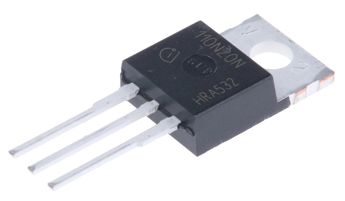 Produktfoto 1 von Infineon OptiMOS 3 IPP110N20N3GXKSA1 N-Kanal, THT MOSFET 200 V / 88 A 300 W, 3-Pin TO-220