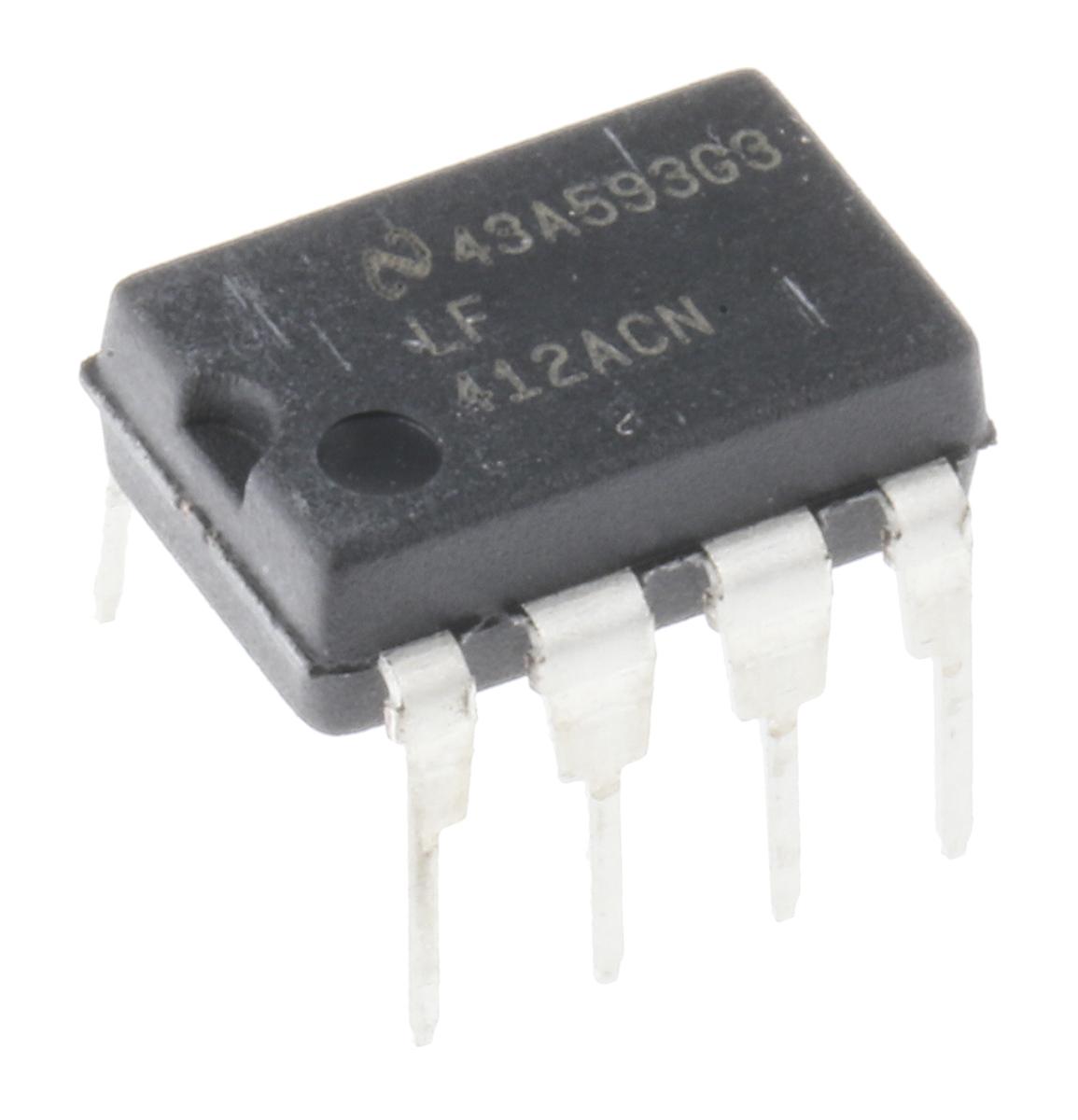 Texas Instruments Operationsverstärker THT MDIP, biplor typ. ±12 V, ±15 V, ±18 V, ±9 V, 8-Pin