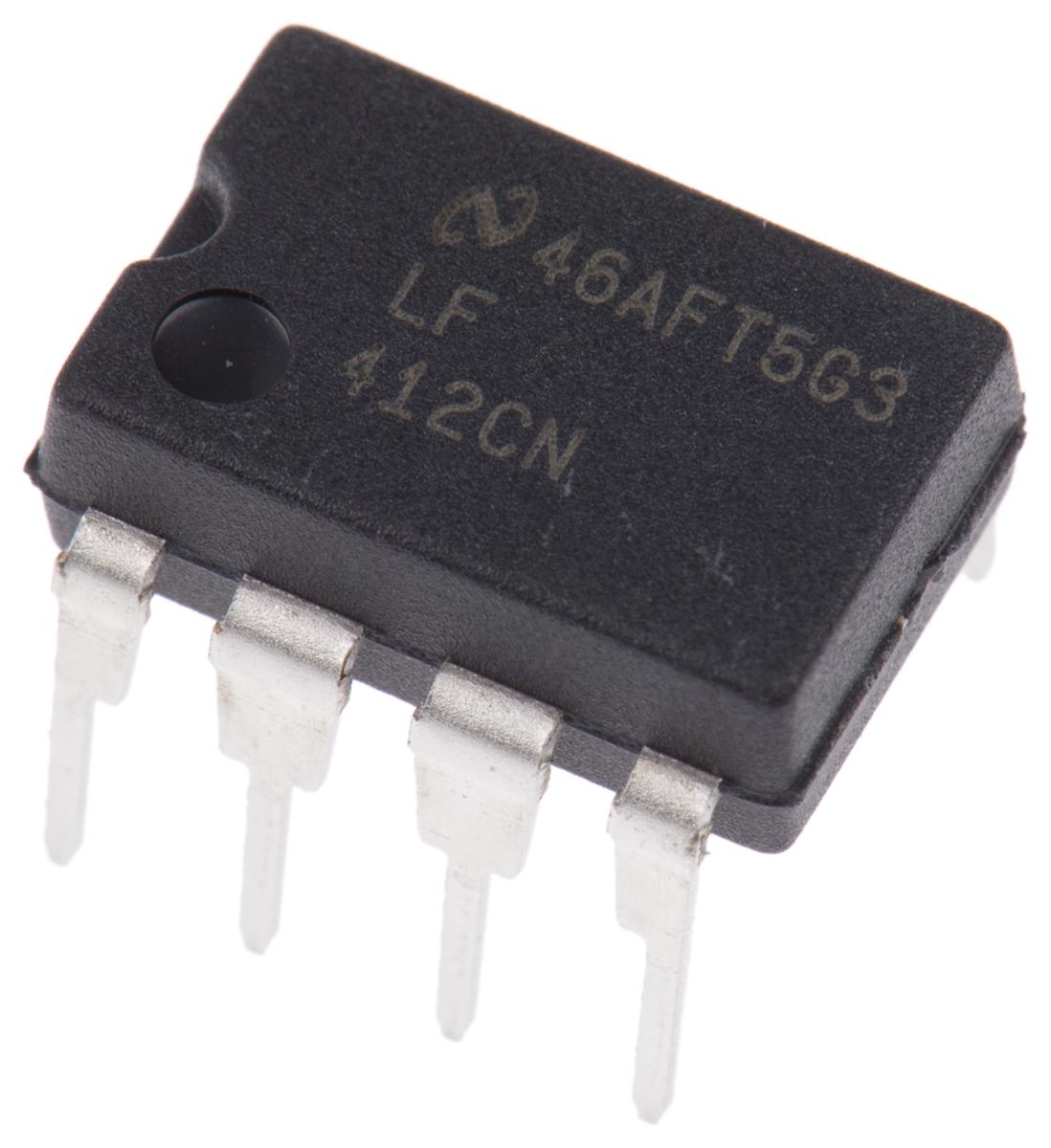 Produktfoto 1 von Texas Instruments Operationsverstärker THT MDIP, biplor typ. ±12 V, ±15 V, ±9 V, 8-Pin