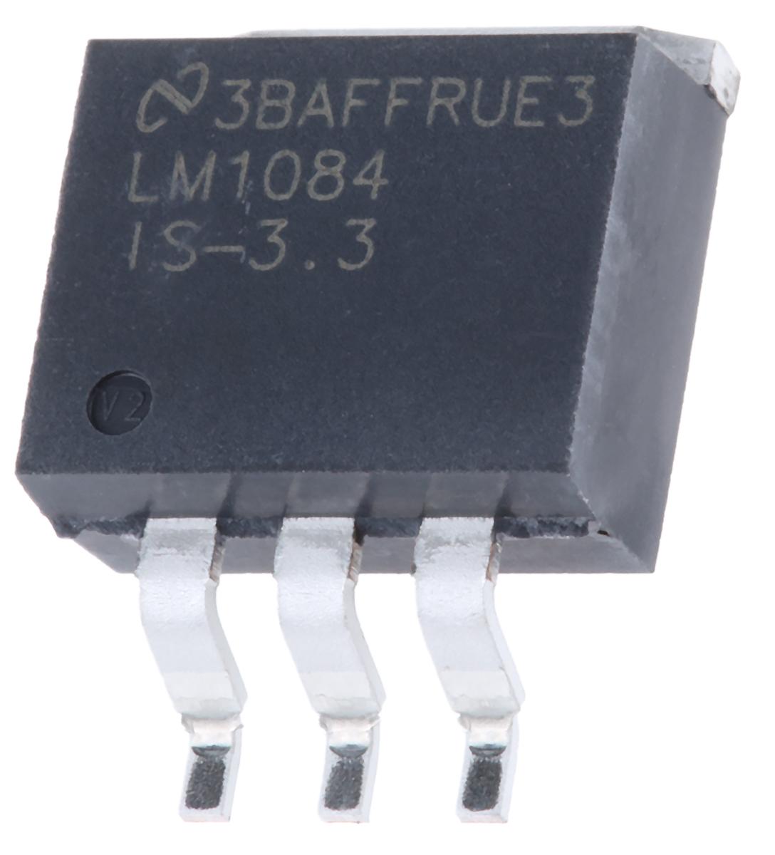 Produktfoto 1 von Texas Instruments Spannungsregler 5A, 1 Niedrige Abfallspannung D2PAK (TO-263), 3-Pin, Fest