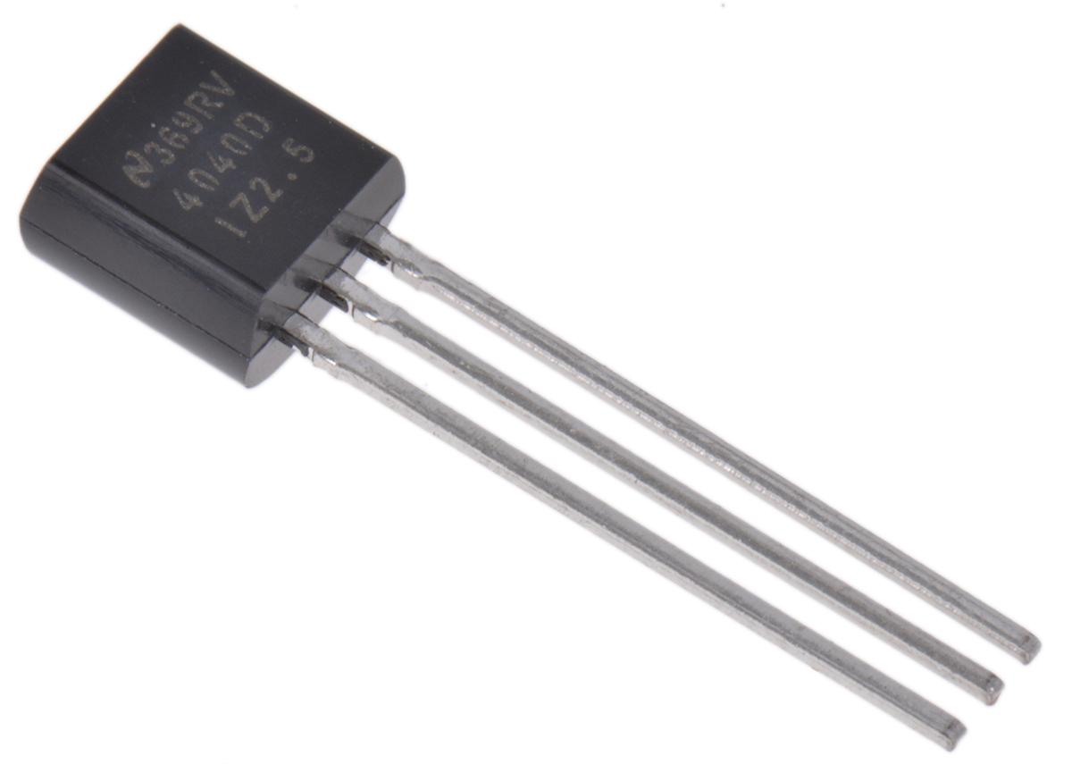 Produktfoto 1 von Texas Instruments Spannungsreferenz, 2.5V TO-92, Fest, 3-Pin, ±1.0 %, Shunt, 15mA