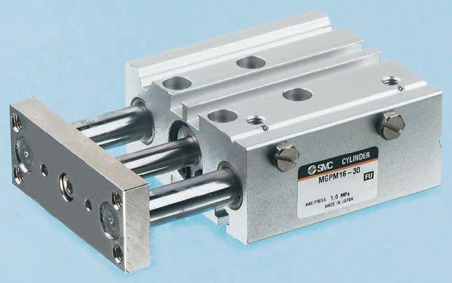 SMC MGP, G1/8 Pneumatik-Führungszylinder doppeltwirkend, Bohrung Ø 20mm / Hub 150mm, bis 1 MPa