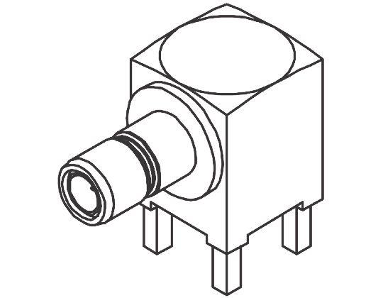 Molex SMB Buchse Koaxialsteckverbinder SMB-Steckverbinder, Durchsteckmontage, Löt-Anschluss, 50Ω, Subminiature,