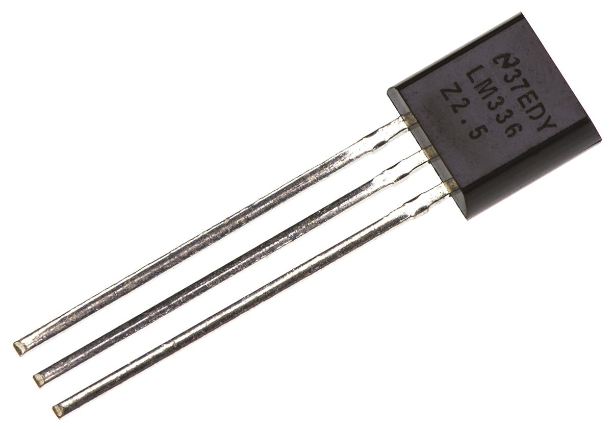 Produktfoto 1 von Texas Instruments Spannungsreferenz, 2.5V TO-92, Fest, 3-Pin, ±4 %, Shunt, 10mA