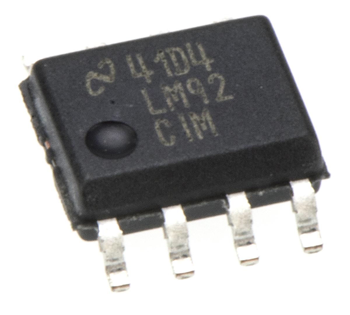 Produktfoto 1 von TI Digital Temperatursensor ±1.5°C SMD, 8-Pin, Seriell-I2C, SMBus -55 bis +150 °C.