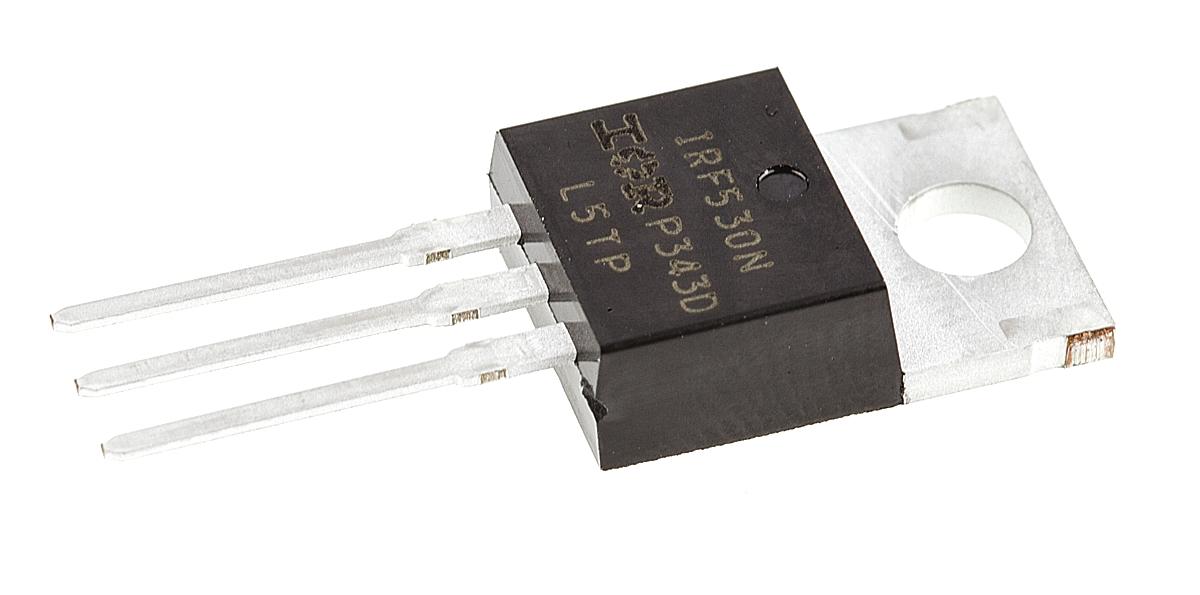 Produktfoto 1 von Infineon HEXFET IRF530NPBF N-Kanal, THT MOSFET 100 V / 17 A 70 W, 3-Pin TO-220AB