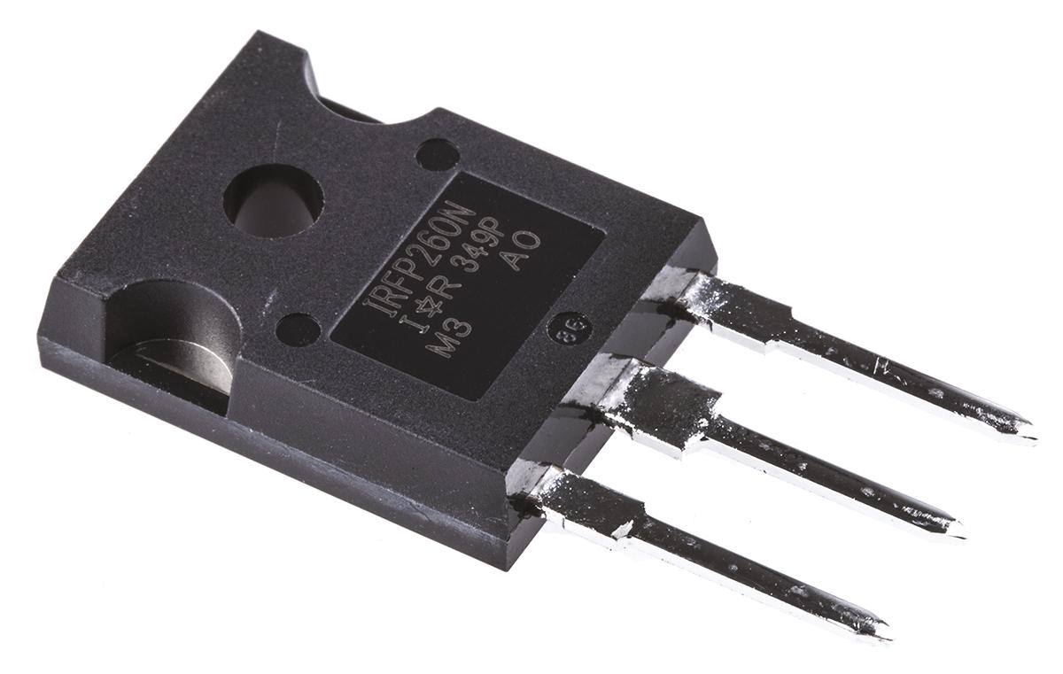 Produktfoto 1 von Infineon HEXFET IRFP260NPBF N-Kanal, THT MOSFET 200 V / 50 A 300 W, 3-Pin TO-247AC