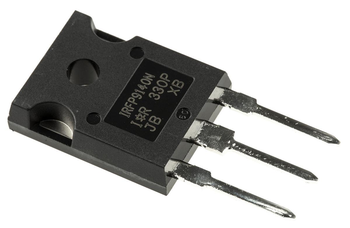 Produktfoto 1 von Infineon HEXFET IRFP9140NPBF P-Kanal, THT MOSFET 100 V / 23 A 140 W, 3-Pin TO-247AC