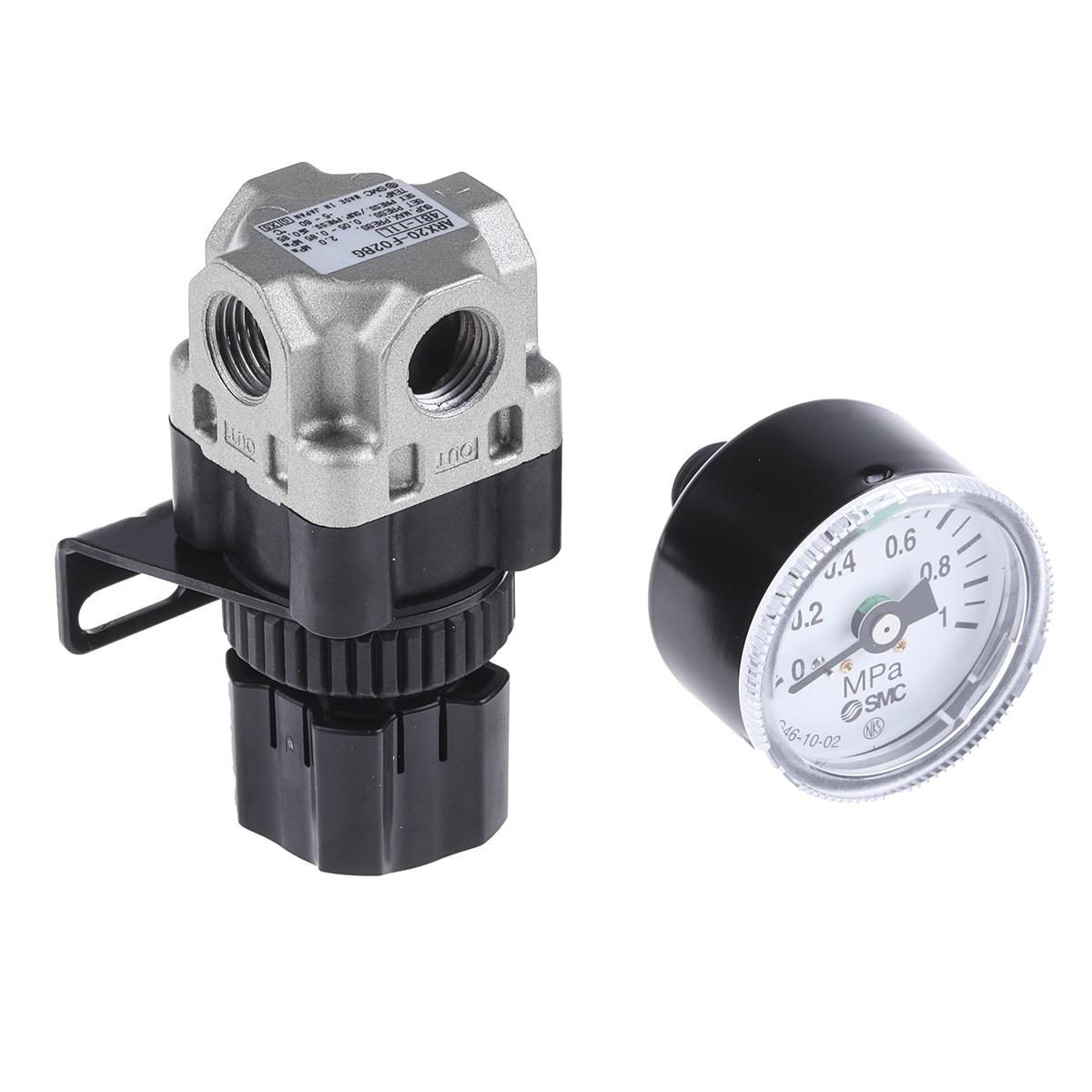 SMC ARX20 Pneumatikregler G1/4 60l/min -5°C 0.05MPa