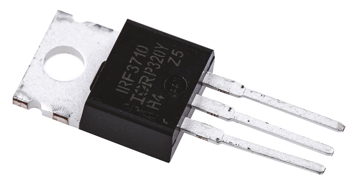 Produktfoto 1 von Infineon HEXFET IRF3710PBF N-Kanal, THT MOSFET 100 V / 57 A 200 W, 3-Pin TO-220AB