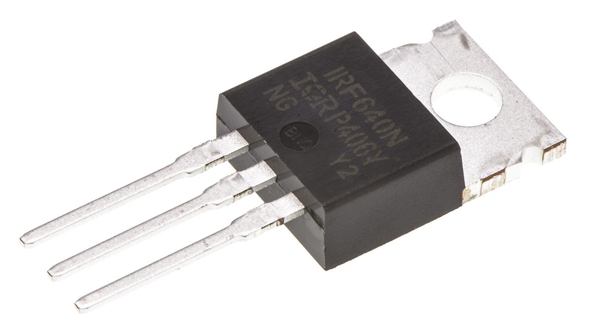 Produktfoto 1 von Infineon HEXFET IRF640NPBF N-Kanal, THT MOSFET 200 V / 18 A 150 W, 3-Pin TO-220AB