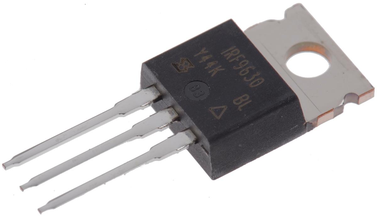 Produktfoto 1 von Vishay IRF9630PBF P-Kanal, THT MOSFET 200 V / 6,5 A 74 W, 3-Pin TO-220AB