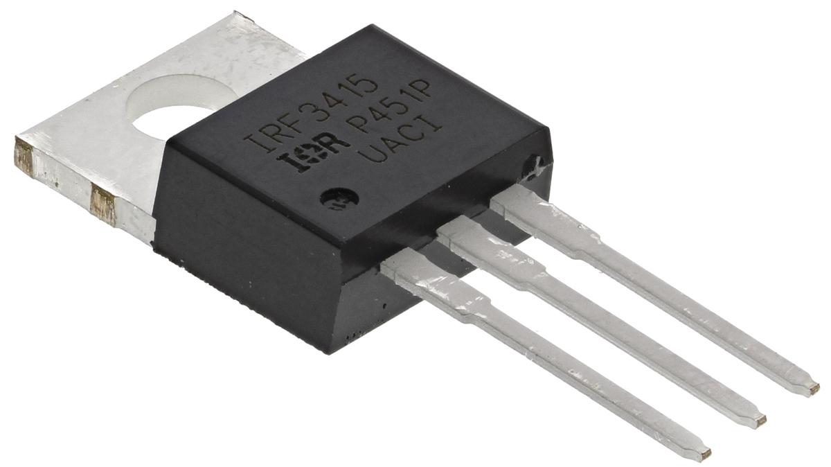 Produktfoto 1 von Infineon HEXFET IRF3415PBF N-Kanal, THT MOSFET 150 V / 43 A 200 W, 3-Pin TO-220AB