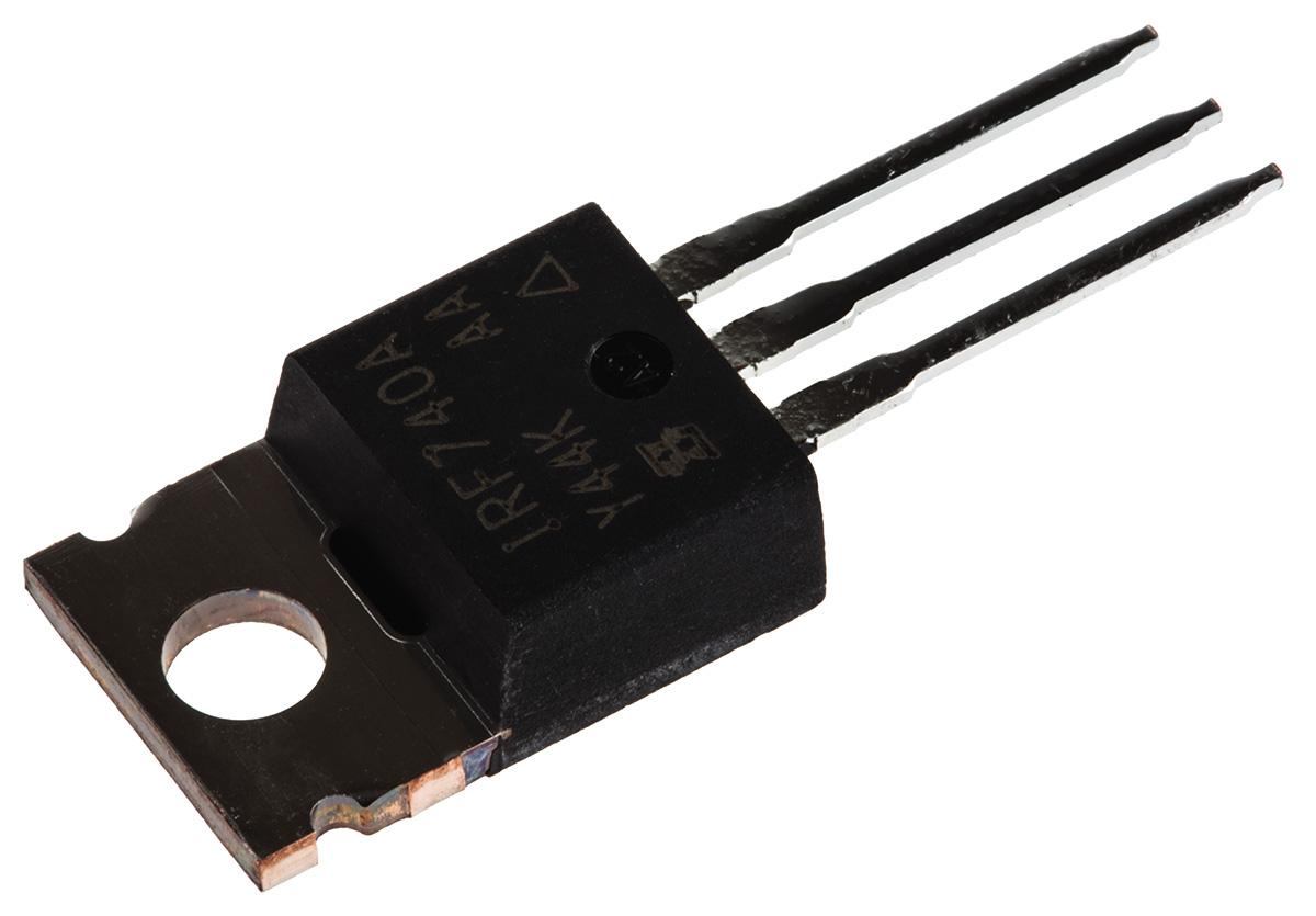 Produktfoto 1 von Vishay IRF740APBF N-Kanal, THT MOSFET 400 V / 10 A 125 W, 3-Pin TO-220AB