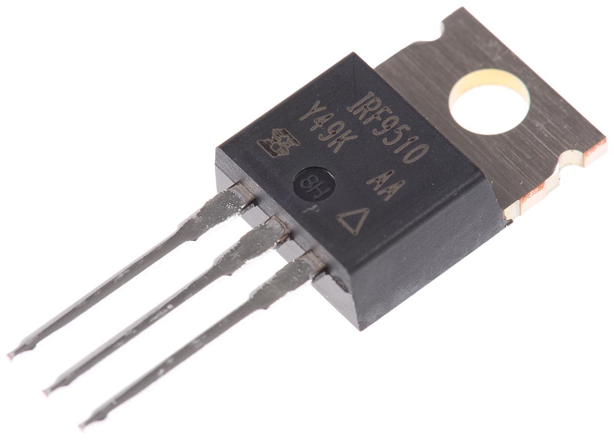 Produktfoto 1 von Vishay IRF9510PBF P-Kanal, THT MOSFET 100 V / 4 A 43 W, 3-Pin TO-220AB