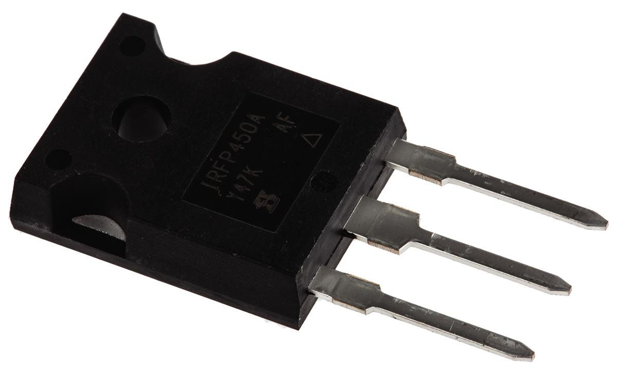 Produktfoto 1 von Vishay IRFP450APBF N-Kanal, THT MOSFET 500 V / 14 A 190 W, 3-Pin TO-247AC