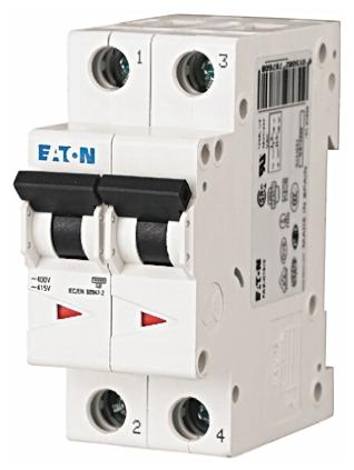 Produktfoto 1 von Eaton Eaton Moeller MCB Leitungsschutzschalter Typ C, 2-polig 25A 230 → 400V, Abschaltvermögen 6 kA xEffect