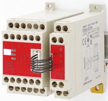 Omron G9SA Sicherheitsrelais, 24V ac/dc, 1, 2-Kanal, 3 Sicherheitskontakte Not-Aus, 1 Hilfsschalter, 4 ISO 13849-1