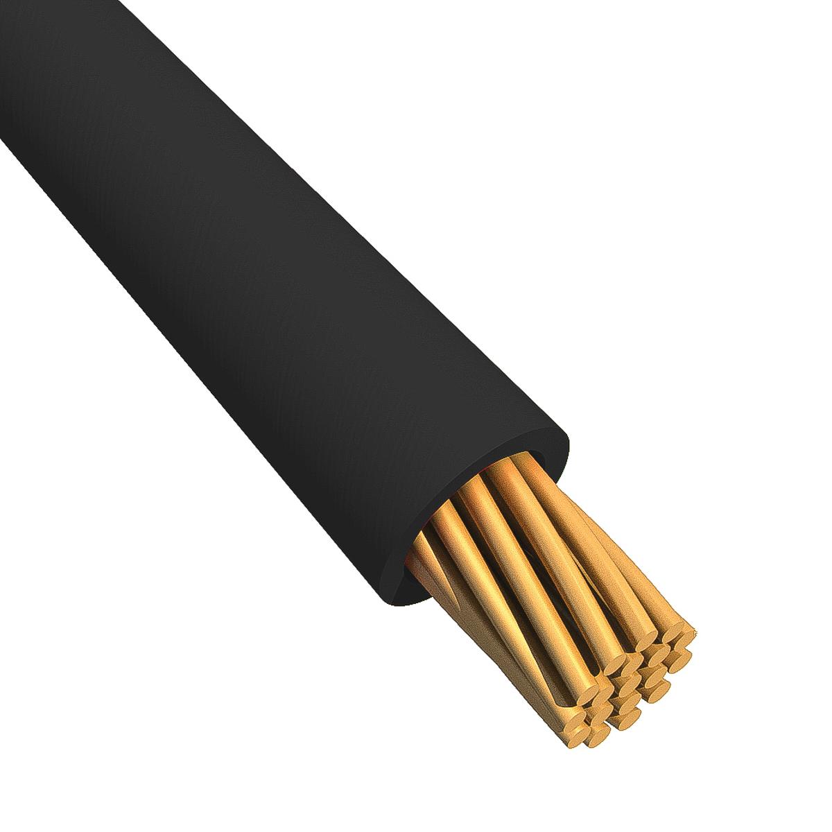 Alpha Wire Einzeladerleitung 0,08 mm², 28 AWG 305m Schwarz MPPE isoliert Ø 0.86mm 7/0,12 mm Litzen UL11028