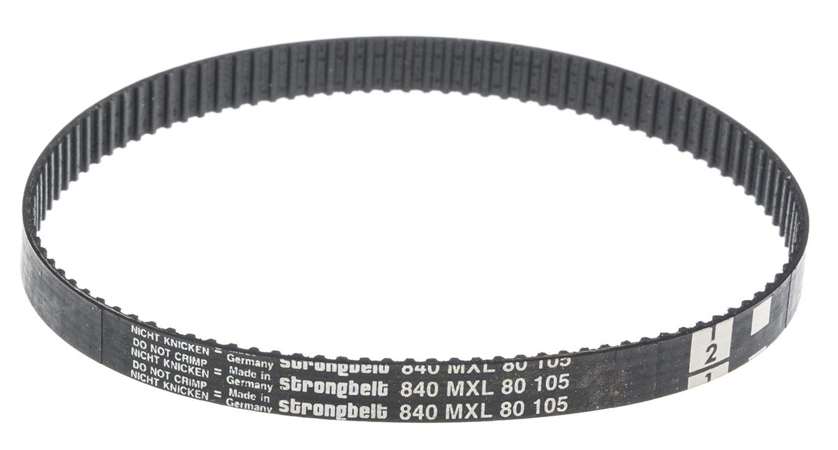 Produktfoto 1 von RS PRO Gummi Zahnriemen 105 Zähne, Teilung 2.032mm, Maße 6mm x 213.36mm