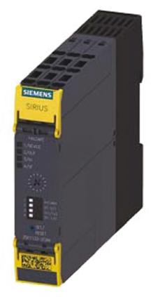 Siemens 3SK1 Sicherheitsrelais, 24V dc, 1-Kanal, 4 ISO 13849-1, Automatisch, Überwacht 3 SIL IEC 61508