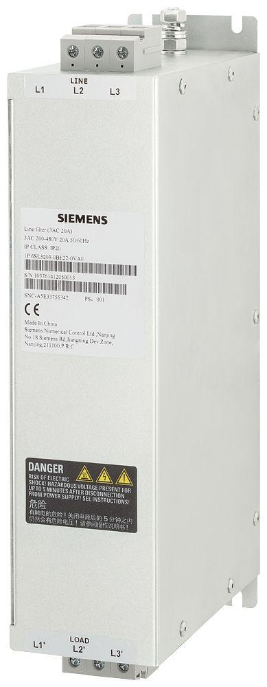 Siemens SINAMICS V EMV-Filter, 480 V, 5A, Schraub, 3-phasig