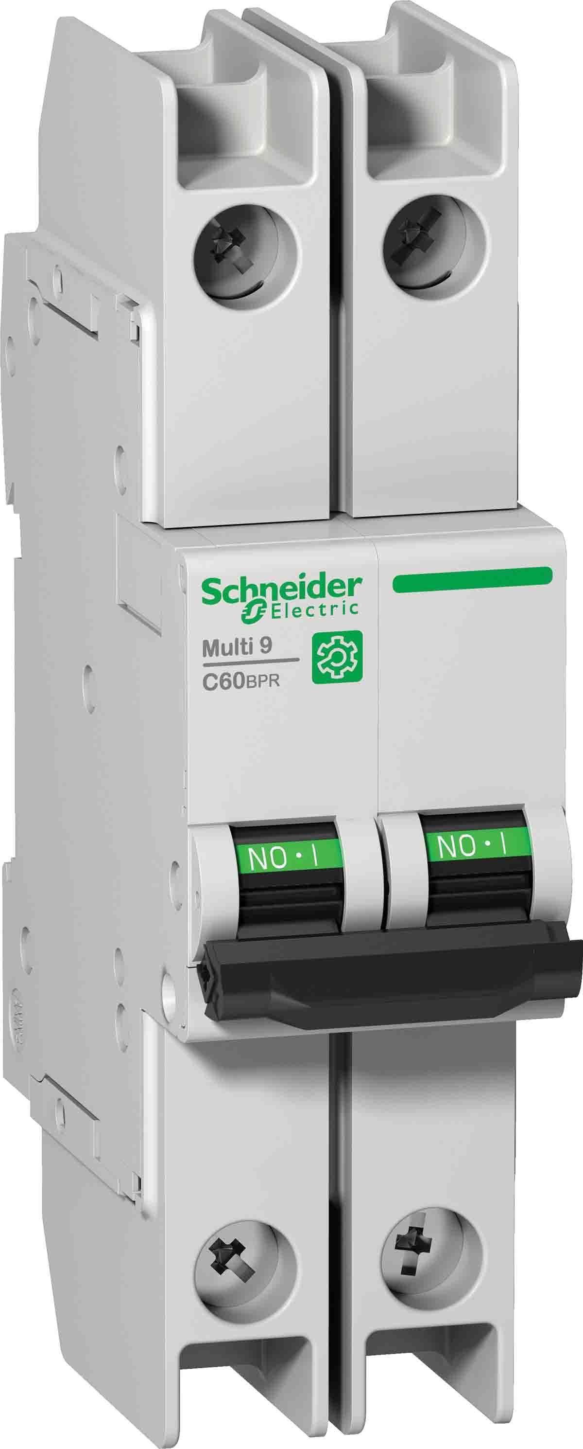 Schneider Electric C60BPR MCB Leitungsschutzschalter Typ D, 2-polig 15A, Abschaltvermögen 10 kA Multi 9