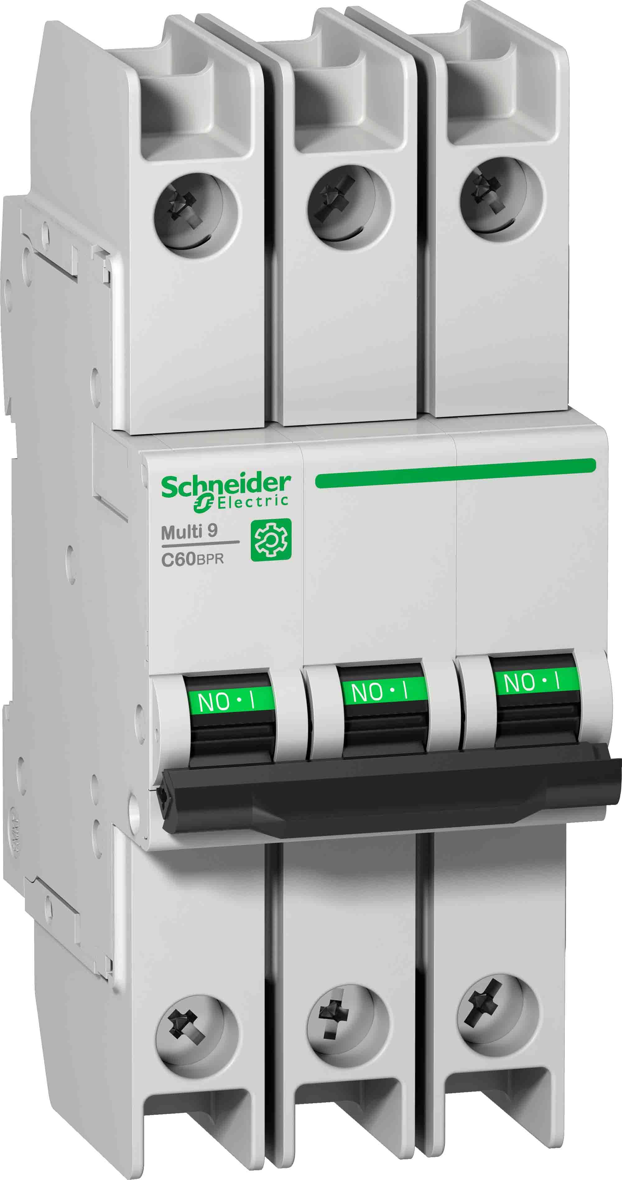 Produktfoto 1 von Schneider Electric C60BPR MCB Leitungsschutzschalter Typ D, 3-polig 15A, Abschaltvermögen 10 kA Multi 9