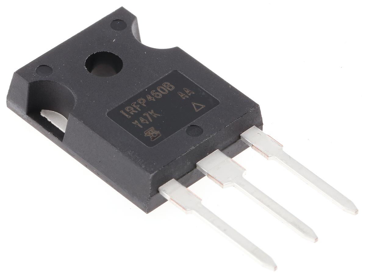 Produktfoto 1 von Vishay D Series IRFP460BPBF N-Kanal, THT MOSFET 500 V / 20 A 278 W, 3-Pin TO-247AC