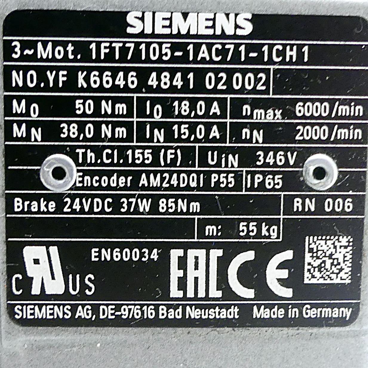 Produktfoto 2 von SIEMENS Servomotor