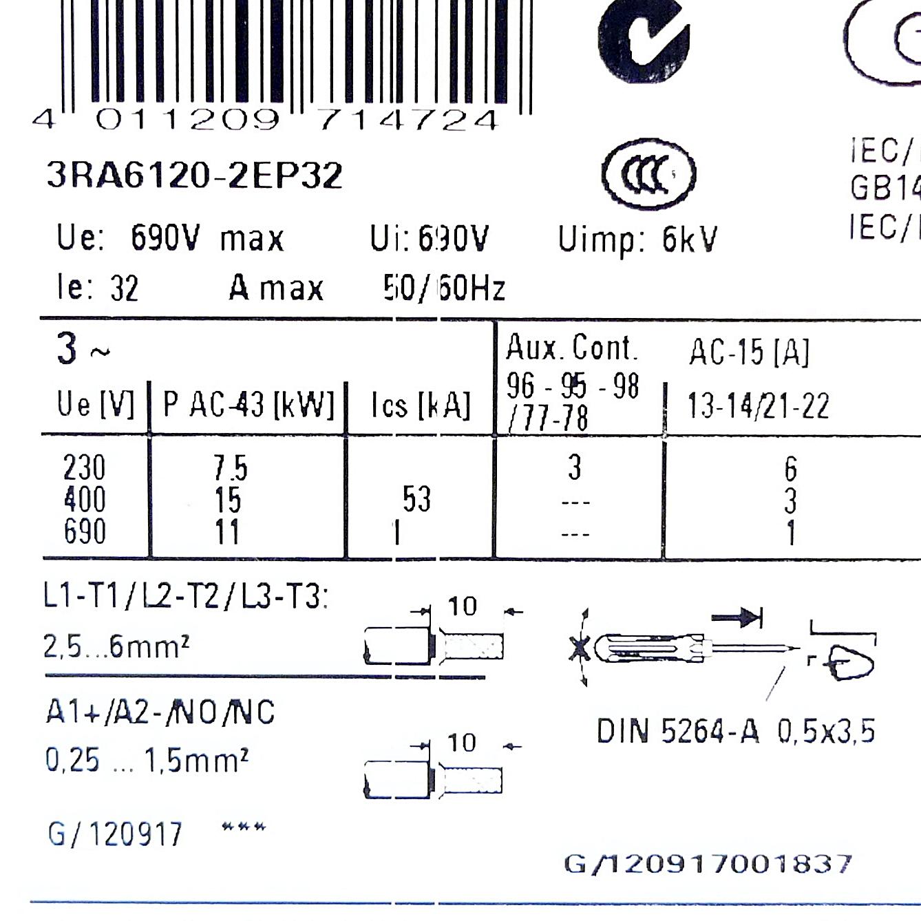 Produktfoto 2 von SIEMENS Direct starter motor