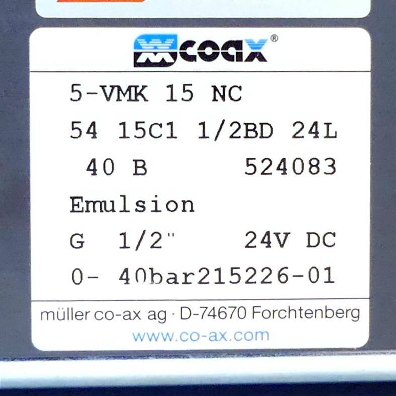 Produktfoto 2 von COAX Wegeventil 5-VKM 15 NC