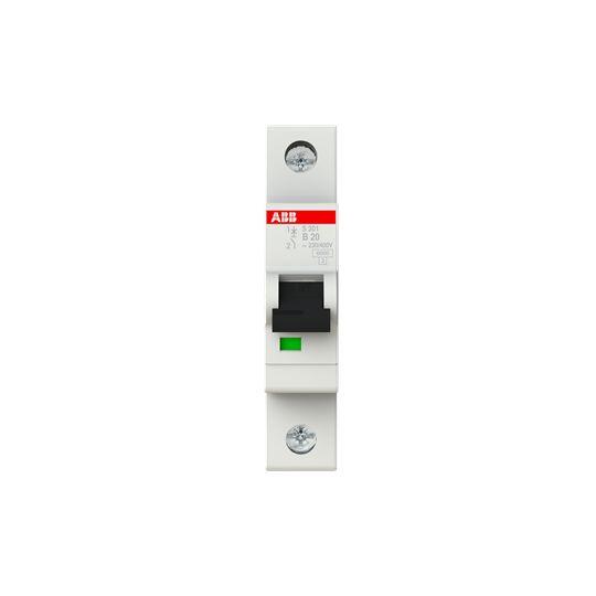 Produktfoto 1 von ABB S200 Leitungsschutzschalter Typ B, 1-polig 20A System Pro M Compact DIN-Schienen-Montage