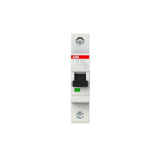 Produktfoto 1 von ABB S200 Leitungsschutzschalter Typ C, 1-polig 32A System Pro M Compact DIN-Schienen-Montage