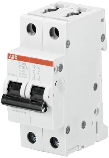 Produktfoto 1 von ABB S200 Leitungsschutzschalter Typ Z, 2-polig 32A System Pro M Compact DIN-Schienen-Montage