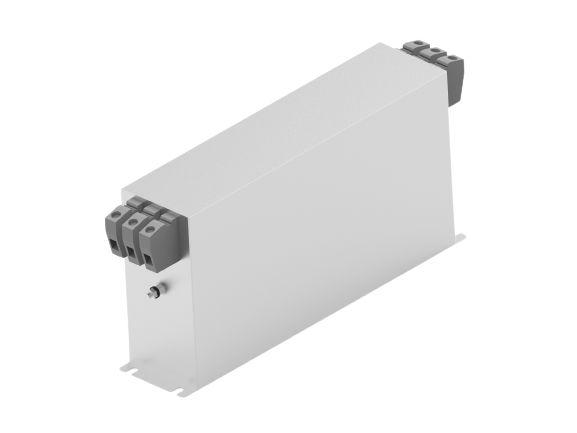 Produktfoto 1 von TE Connectivity AHV EMV-Filter, 760 V, 42A, Gehäusemontage, Schnellverbindung, 3-phasig / 50 → 60Hz