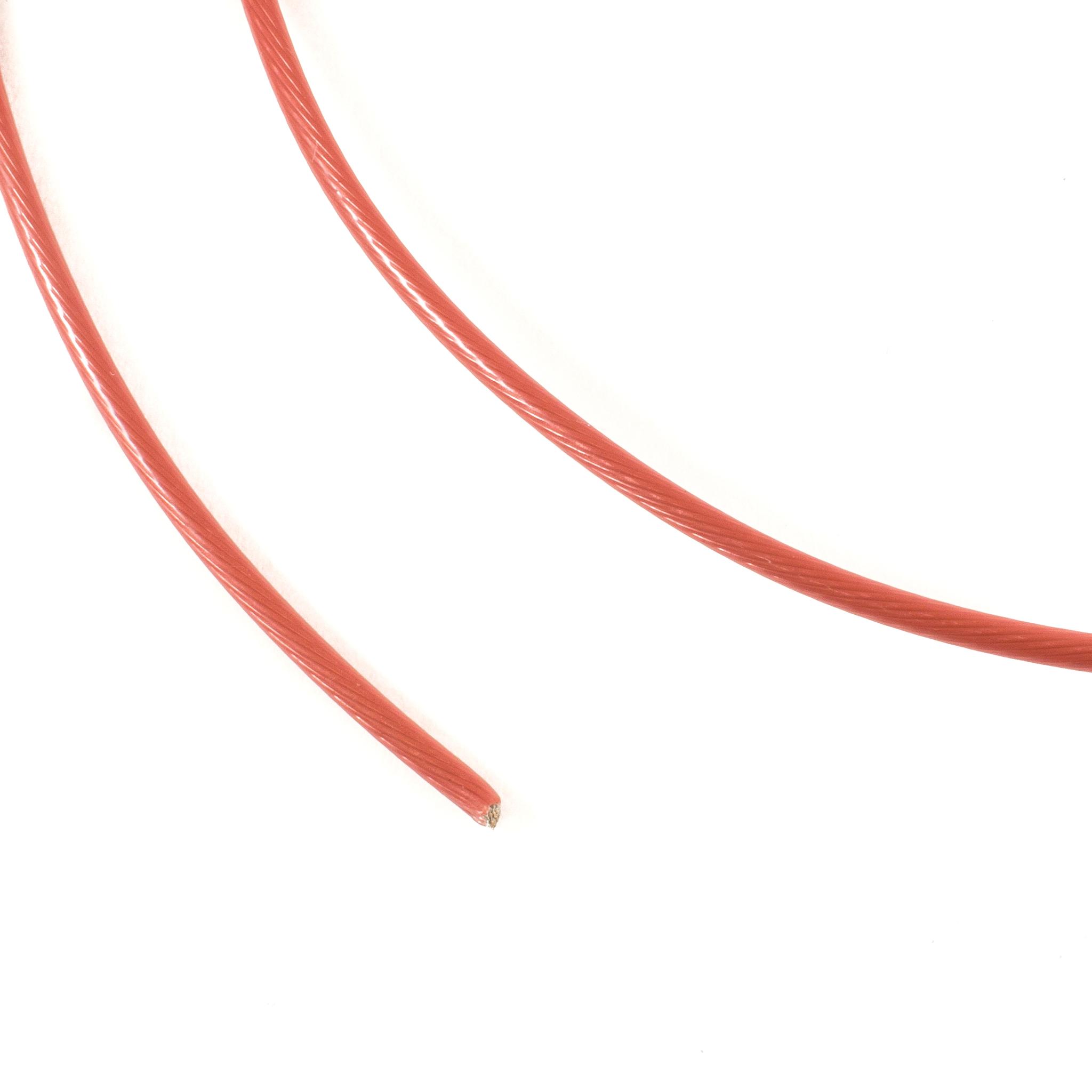 Alpha Wire Einzeladerleitung 0,057 mm², 30 AWG 300m Rot PFA isoliert Ø 0.3mm 7/0,10 mm Litzen UL11905