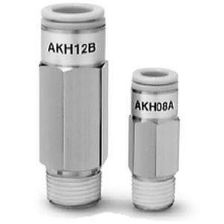 Produktfoto 1 von SMC Rückschlagventil Serie AKH/AKB, 1/4 Zoll / R1/4 Stecker, -1 → 10bar