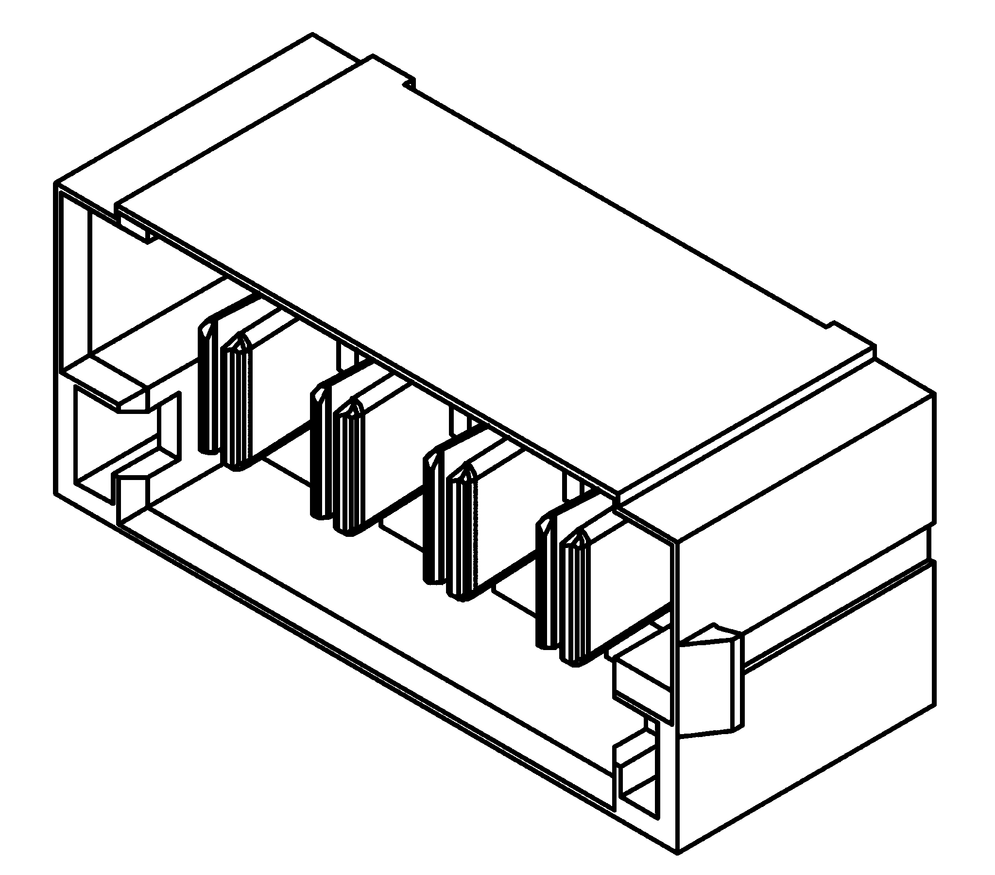 Produktfoto 1 von Samtec MPT Leiterplatten-Stiftleiste Gerade, 2-polig / 1-reihig, Raster 5.0mm, Platine-Platine, Lötanschluss-Anschluss,