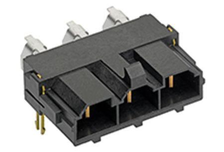 Produktfoto 1 von Molex Mini-Fit Sr. Leiterplatten-Stiftleiste gewinkelt, 2-polig / 1-reihig, Raster 10.0mm, Ummantelt