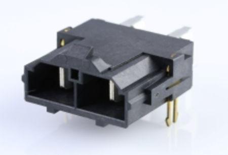 Produktfoto 1 von Molex Mini-Fit Sr. Leiterplatten-Stiftleiste gewinkelt, 2-polig / 1-reihig, Raster 10.0mm, Ummantelt