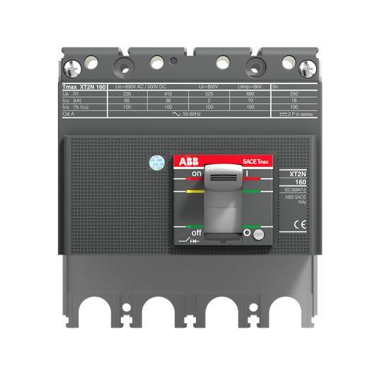 Produktfoto 1 von ABB XT2S 1SDA06, Leistungsschalter MCCB 4-polig, 160A, Fest