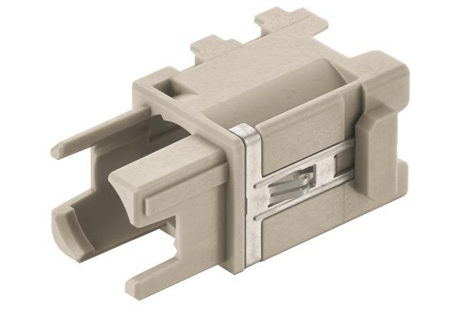 Produktfoto 1 von HARTING Han-Modular, Han-Domino Schwere Steckverbinder M12-Cube für Crimpverbinder, Buchse 1-polig