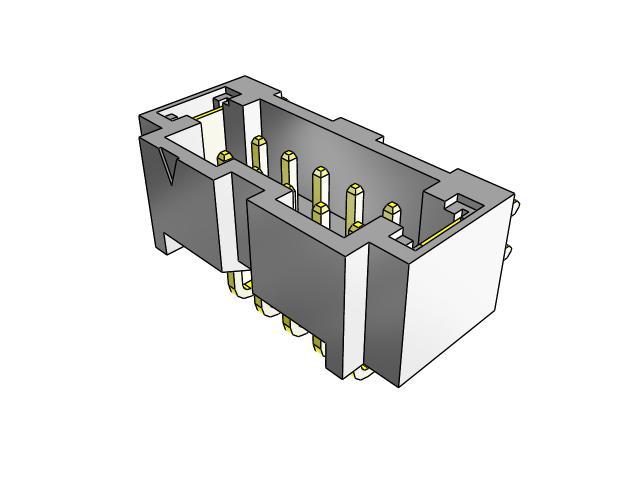 Produktfoto 1 von Samtec T1M Leiterplatten-Stiftleiste gewinkelt, 7-polig / 1-reihig, Raster 1.0mm, Kabel-Platine,