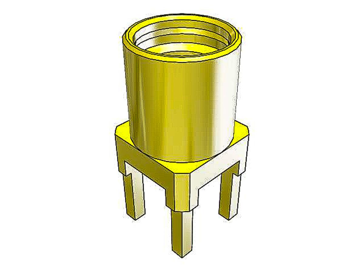 Produktfoto 1 von Samtec MMCX Buchse Koaxialsteckverbinder MMCX-Steckverbinder, THT, Löt-Anschluss, für Koaxial-Kabel, 50Ω, Micro