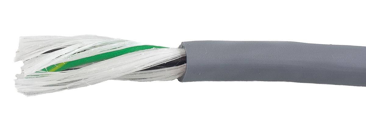 Produktfoto 1 von Alpha Wire EcoFlex PUR ECO Steuerkabel, 3-adrig x 1,33 mm² Grau, 30m, 16 AWG ungeschirmt