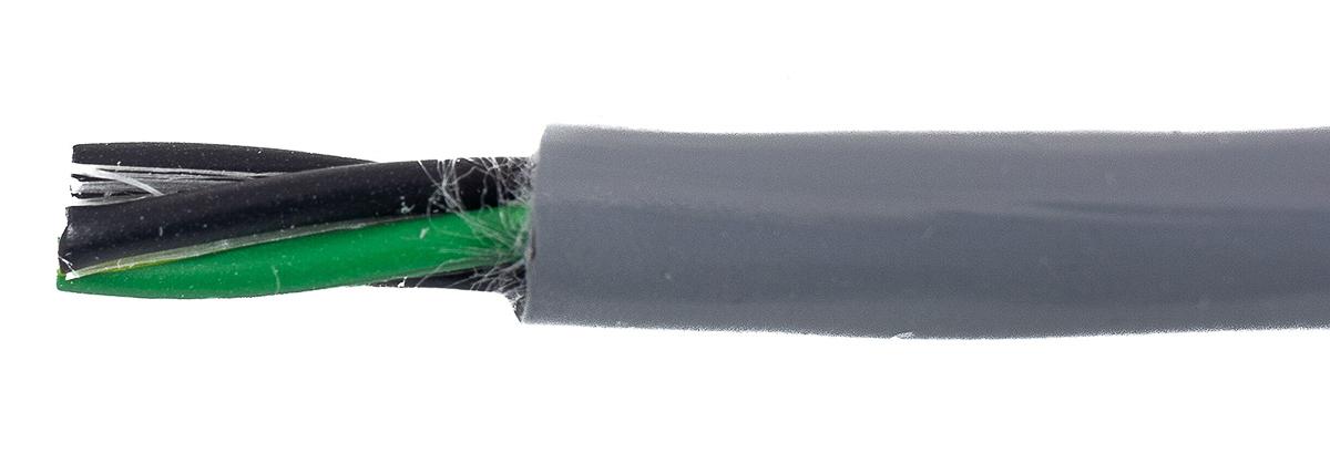 Produktfoto 1 von Alpha Wire EcoFlex PUR ECO Steuerkabel, 4-adrig x 2 mm² Grau, 30m, 14 AWG ungeschirmt