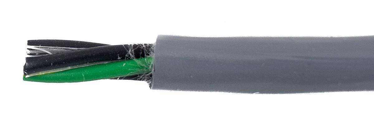 Produktfoto 1 von Alpha Wire EcoFlex PUR ECO Steuerkabel, 4-adrig x 3,33 mm² Grau, 30m, 12 AWG ungeschirmt