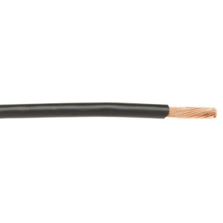 Alpha Wire Einzeladerleitung 0,08 mm², 28 AWG 305m Schwarz PVC isoliert Ø 0.89mm 7/0,12 mm Litzen MIL-W-76