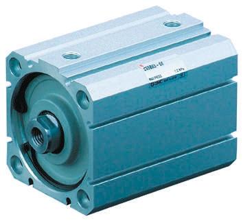 SMC C55 Pneumatik-Kompaktzylinder doppeltwirkend, Bohrung Ø 50mm / Hub 25mm, bis 1 MPa